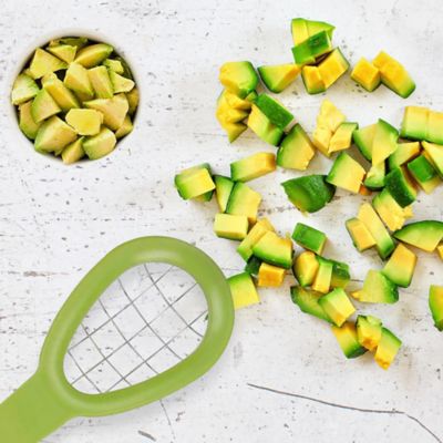 Image showing  2 Pack Easy to Use Office Warehouse Kitchen Complete Avocado Slicer Seed Remover Cubber Cutter Set
