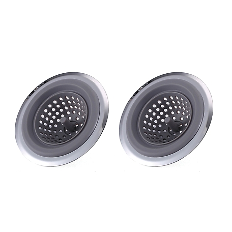 1947kitchen Clog-Free Multi-Purpose Silicone Kitchen Sink Strainer and Stopper, 2 pk.