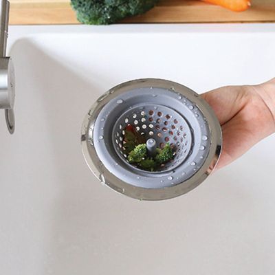 Image showing  Clog-Free Multi-Purpose Silicone Kitchen Sink Strainer and Stopper, 2 pk.