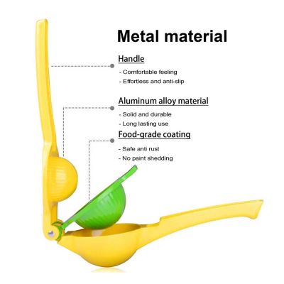 Image showing  Easy-To-Use Hand Press Citrus Squeezer and Juicer