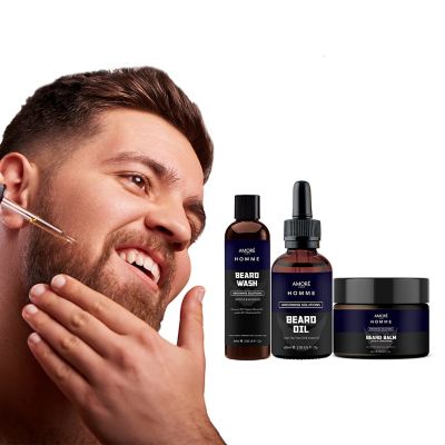 Image showing  Ultimate Beard Wash, Conditioning, Care, Growth and Grooming Kit (3 pc.)