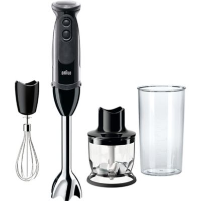 Braun Multiquick 5 Vario Hand Blender with 21 Speeds, Whisk, and 1.5 Cup Chopper, MQ5025