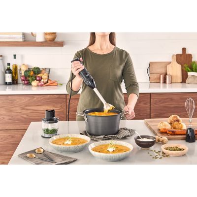 Image showing 5 th Braun Multiquick 5 Vario Hand Blender with 21 Speeds, Whisk, and 1.5 Cup Chopper, MQ5025