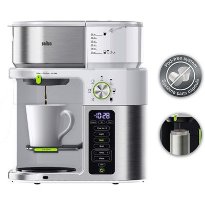 Image showing  Multiserve 10 Cup Sca Certified Coffee Maker with Internal Water Spout and Glass Carafe in White, KF9150WH