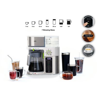 Image showing  Multiserve 10 Cup Sca Certified Coffee Maker with Internal Water Spout and Glass Carafe in White, KF9150WH