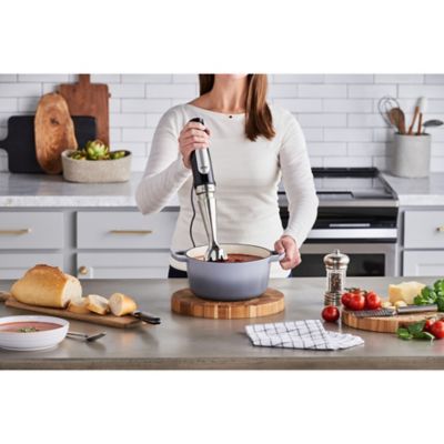 Image showing 5 th Braun Multiquick 7 Smart-Speed Hand Blender with 500 Watts of Power, Whisk, and 1.5 Cup Chopper, MQ7025X