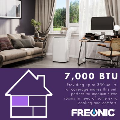 Image showing 5 th Freonic 10,000 BTU (7,000 BTU Doe) Portable Air Conditioner, FHCP071AKR