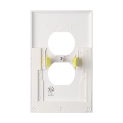 Image showing  Duplex Outlet GuideLight 2 Plus Wall Cover Plate, White