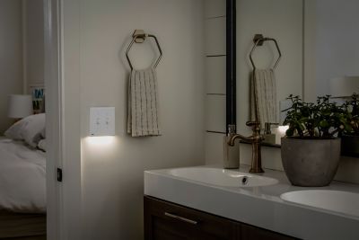 Image showing  Double-Gang Switchlight Toggle, White