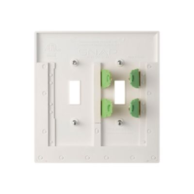 Image showing  Double-Gang Switchlight Toggle, White
