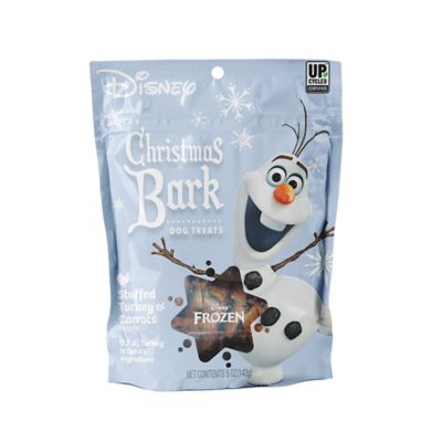 Disney Holiday Collection Christmas Bark Stuffed Turkey and Carrots Recipe Dog Treats, 5 oz.