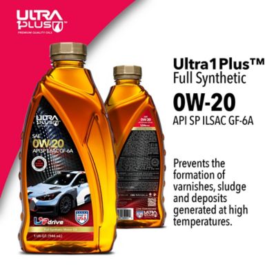 Image showing  SAE 0W-20 Synthetic Motor Oil API SP ILSAC GF-6A, 1 qt.