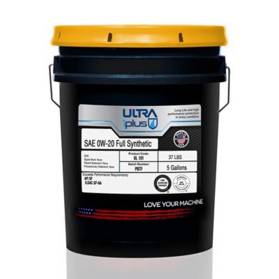 Ultra1Plus SAE 0W-20 Synthetic Motor Oil API SP ILSAC GF-6A, 5 gal.