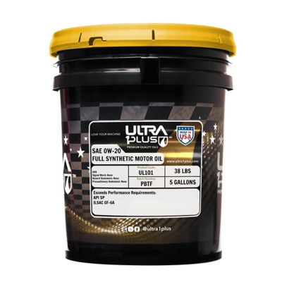 Ultra1Plus 5 gal. SAE 0W-20 Synthetic Motor Oil, API SP ILSAC GF-6A