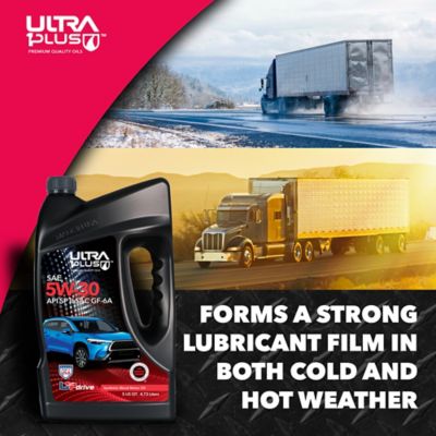 Image showing 5 th Ultra1Plus SAE 5W-30 Synthetic Blend Motor Oil API SP ILSAC GF-6A, 55 gal.