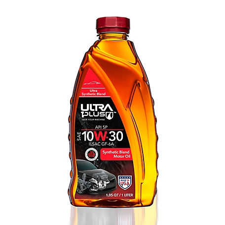 Ultra1Plus SAE 10W-30 Synthetic Blend Motor Oil API SP ILSAC GF-6A, 1qt.