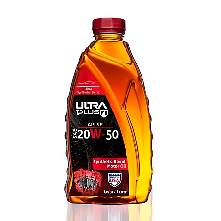 Ultra1Plus SAE 20W-50 Synthetic Blend Motor Oil API SP, 1 qt.