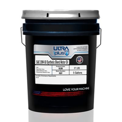 Ultra1Plus SAE 20W-50 Synthetic Blend Motor Oil API SP, 5 gal.