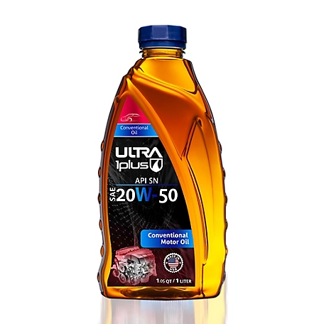 Ultra1Plus SAE 20W-50 Motor Oil API SN, 1 qt.