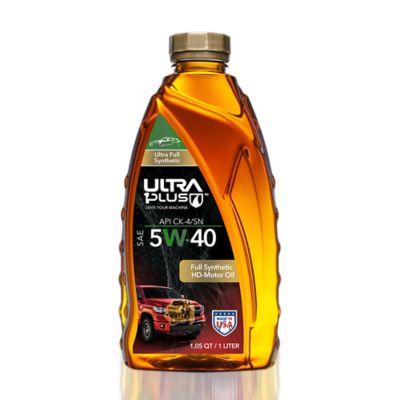 Ultra1Plus SAE 5W-40 Full Synthetic 6 Heavy-Duty Motor Oil API CK-4/SN, 1 qt.