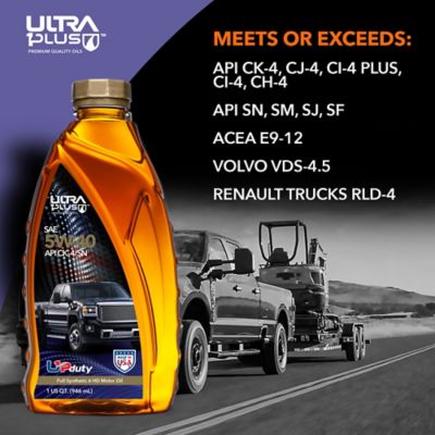 Image showing  SAE 5W-40 Full Synthetic 6 Heavy-Duty Motor Oil API CK-4/SN, 1 qt.