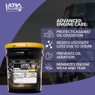 Image showing  SAE 15W-40 Synthetic Blend 5 Heavy-Duty Motor Oil API CK-4/SN, 265 gal.