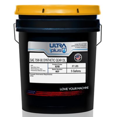 Ultra1Plus SAE 75W-90 Synthetic Limited Slip Gear Oil API GL-4, 5 gal.