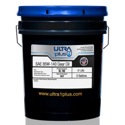 Ultra1Plus SAE 85W-140 Synthetic Gear Oil API GL-5, 5 gal.