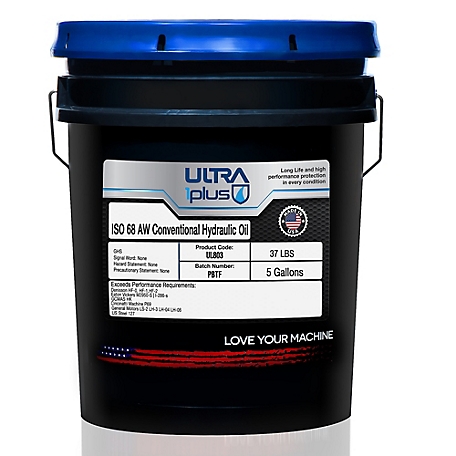 Ultra1Plus ISO 68 AW Hydraulic Oil, 5 gal.