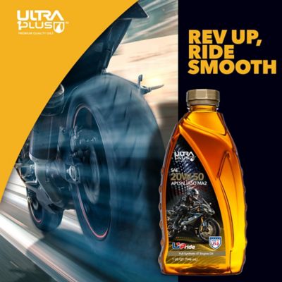 Image showing 5 th Ultra1Plus 1 qt. SAE 20W-50 Synthetic 4-Cycle Engine Oil, API SN JASO MA2