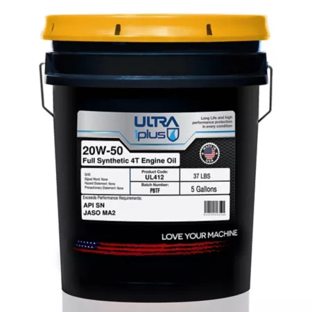 Ultra1Plus SAE 20W-50 API SN JASO MA2 Synthetic 4-Stroke Engine Oil 5 gal. Motor Oils