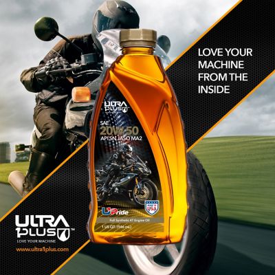 Image showing 5 th Ultra1Plus SAE 20W-50 Synthetic 4-Cycle Engine Oil API SN JASO MA2, 55 gal.