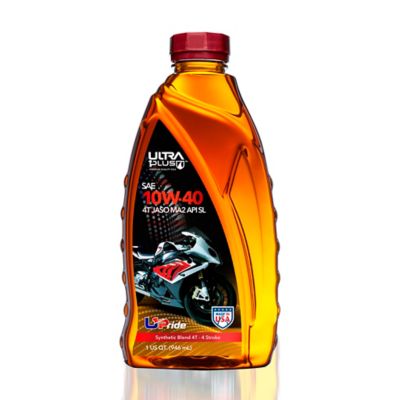 Ultra1Plus SAE 10W-40 Blend 4-Cycle Engine Oil API SL JASO MA2, 1 qt.