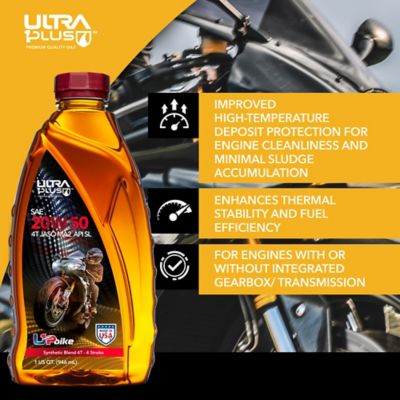 Image showing  SAE 20W-50 Blend 4-Cycle Engine Oil API SL JASO MA2, 5 gal.