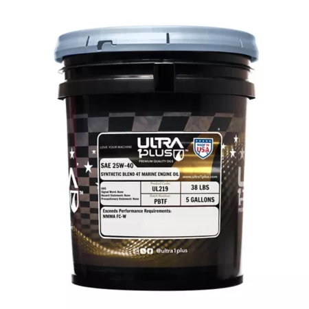 Ultra1Plus 5 gal 4-Stroke Marine Engine Oil SAE Blend 25W-40 Motor Oils