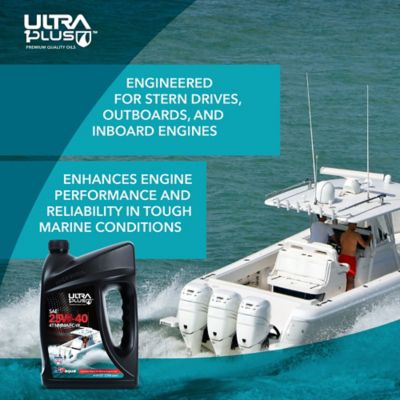 Image showing  SAE 25W-40 Blend 4-Cycle Marine Engine Oil NMMA FC-W, 55 gal.