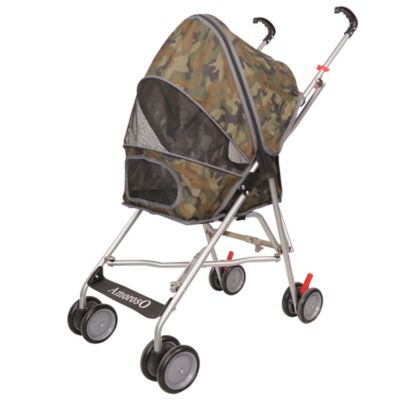 AmorosO Camo 4 Wheel Folding Umbrella Pet Stroller Grey at Tractor Supply Co