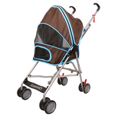 AmorosO Umbrella Pet Stroller, Brown