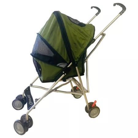 AmorosO Pet Umbrella Stroller Green Pet Strollers