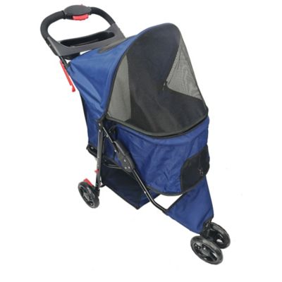 AmorosO Blue Red Single Jogger Pet Stroller, 6586A