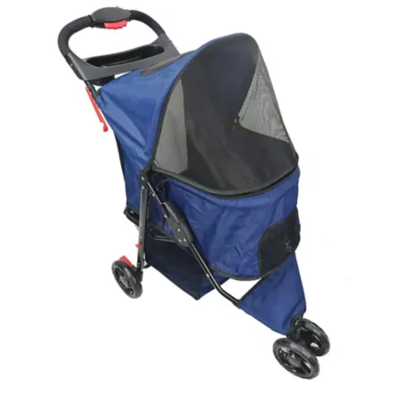 AmorosO Blue Red Single Jogger Pet Stroller 6586A Pet Strollers