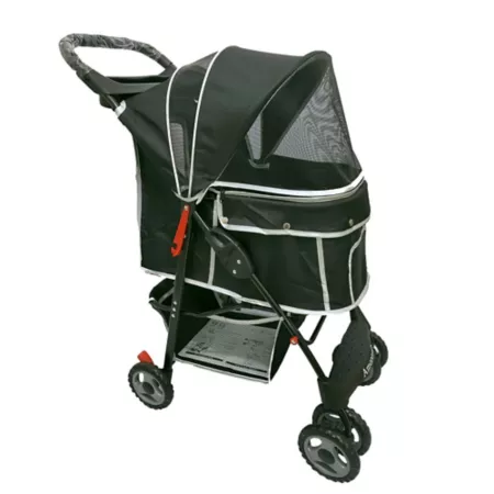 AmorosO Convenient Pet Stroller Black Pet Strollers