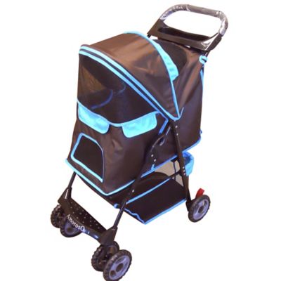 AmorosO Pet Stroller for Dogs and Cats, Brown