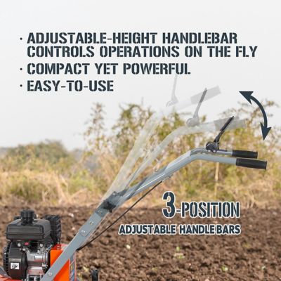 Image showing 8 th YARDMAX 21 in. 80cc Compact Front Tine Gas Tiller