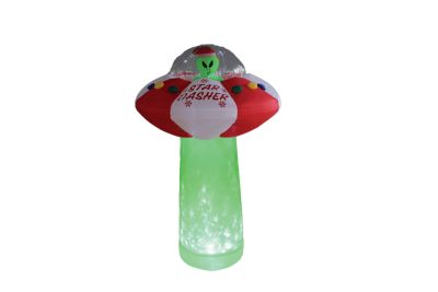 A Holiday Company Star Dasher UFO With Green Shimmer Light