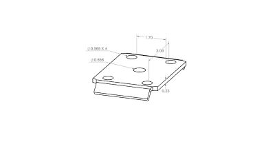 Image showing  5-Hole Tie Plate, 2000340