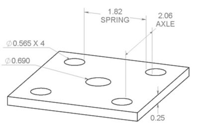 Image showing  5-Hole Tie Plate, 2002340