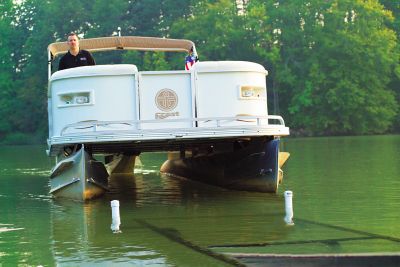 Image showing  Pontoon PVC Post Guide-On