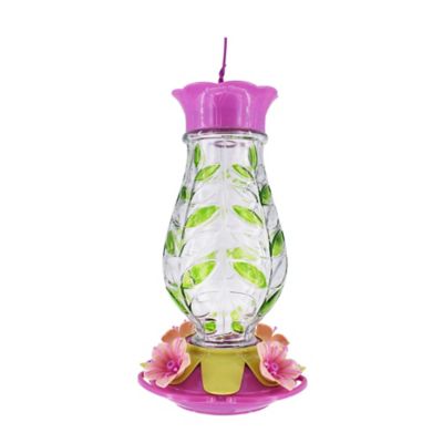 Royal Wing 25 oz. Painted Leaf Hummingbird Feeder