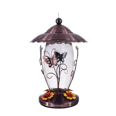 Royal Wing Butterfly Lantern Hummingbird Feeder, 23 oz. Capacity